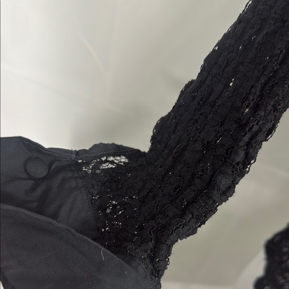 Anne Fontaine Melissa Black Lace Blouse Size 4 - Picture 6 of 12